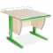 Набор мебели ДЕМИ Сут 14-01 с деревянным стулом - зеленый