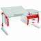 Парта ДЭМИ Сут 25-03 + деревянный стул - красный