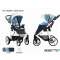 Детская прогулочная коляска Bebetto Nico эко-кожа+ткань - sl 01 via