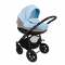 Детская универсальная коляска Tutis Tapu-Tapu 3 в 1 - голубой/темно беж