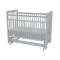 Детская кроватка Бамбини 05 с универсальным маятником - серый