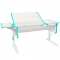 Парта Деми СУТ 42-К со стулом - рамух-белый-бирюзовый