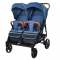 Прогулочная коляска для двойни Carrello Connect - evening blue