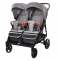 Прогулочная коляска для двойни Carrello Connect - rock grey