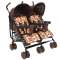 Прогулочная коляска-трость для двойни Bambola pollino - кофе