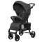 Прогулочная коляска Carrello Quattro 8502/2 черная рама - shadow grey