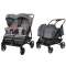 Коляска для двойни Carrello Connect 2 в 1 - lnc grey