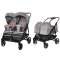 Коляска для двойни Carrello Connect 2 в 1 - rock grey