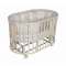 Круглая/овальная детская кроватка Ray Alexa 4 - слоновая кость