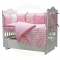 Комплект в кроватку Топотушки 12 месяцев 6 предметов - розовый