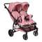 Прогулочная коляска для двойни Pituso DuoCity колеса PU 2023 - dusty rose