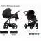 Детская коляска Bebetto Torino Si /экокожа+ткань/ 3 в 1 - si-02