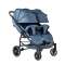 Прогулочная коляска для двойни BubaGo Model Q Duo - blue