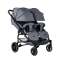 Прогулочная коляска для двойни BubaGo Model Q Duo - grey