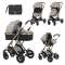 Детская коляска Lorelli Sena 3 в 1 - pearle beige 2021