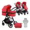 Детская коляска Lorelli Starlight 2 в 1 - red