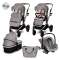 Детская коляска Lorelli Glory 3 в 1 - grey