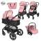 Детская коляска Lorelli Heaven 3 в 1 - pink