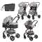 Детская коляска Lorelli Alba Premium 3 в 1 - opaline grey