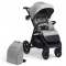 Детская прогулочная коляска BubaGo Bass New - светло-серый