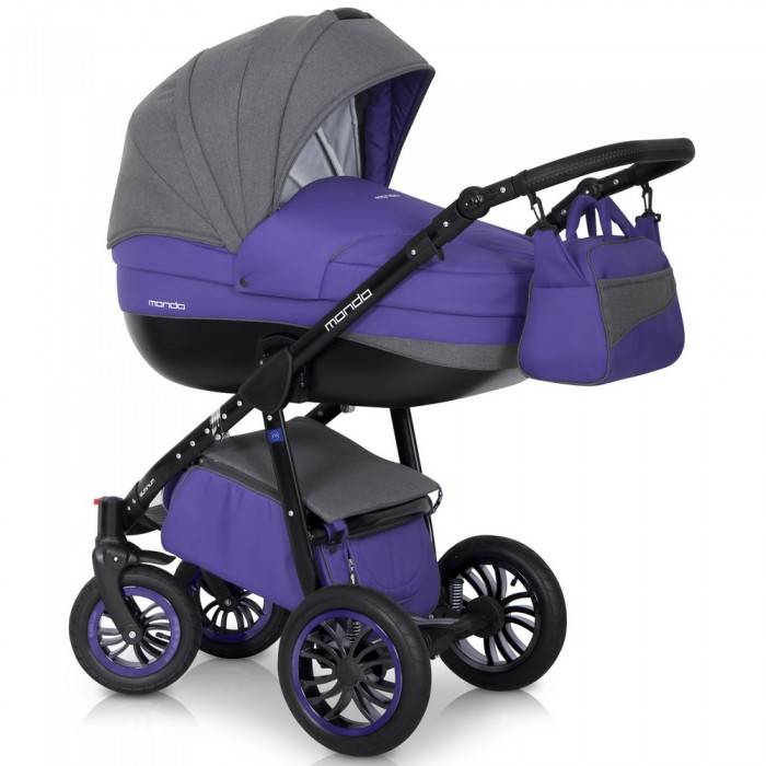 Детская коляска Riko (Expander) Mondo black Line - violet