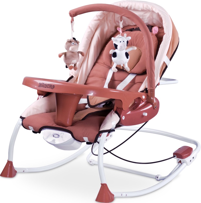 Детский шезлонг Caretero Rancho - розовый