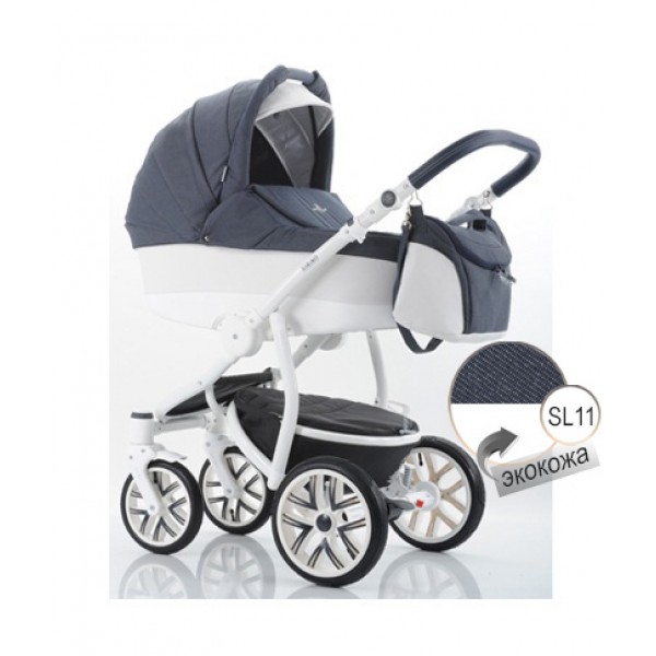 Детская коляска Bebetto Torino эко-кожа+ткань - SL11