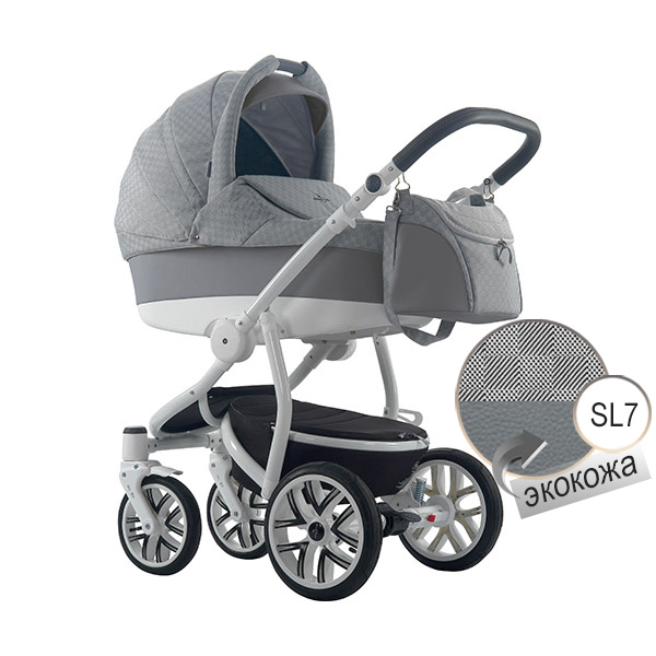 Детская коляска Bebetto Torino эко-кожа+ткань - SL07