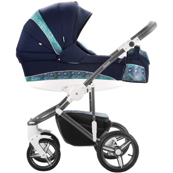 Детская коляска Bebetto Murano эко-кожа+ткань - 14M