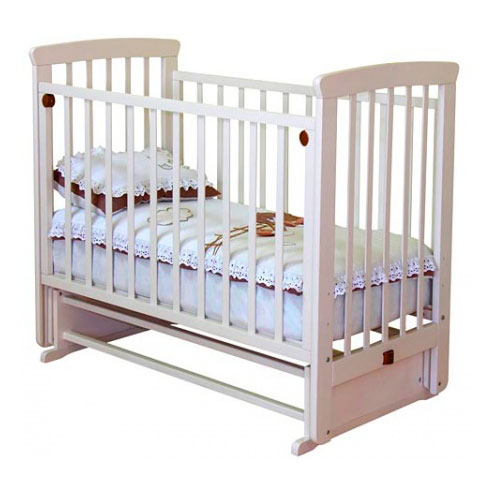 Детская кроватка Красная Звезда Марина цвет орех - белый