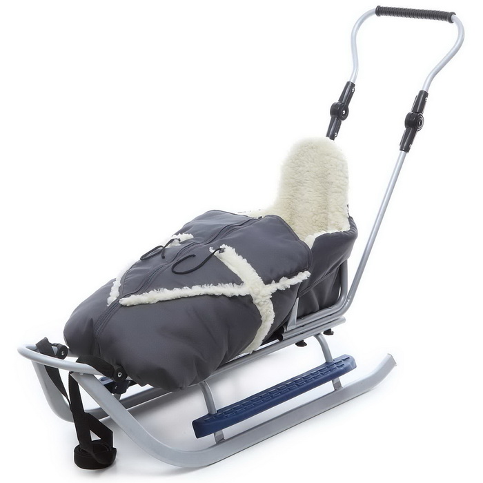 Детские санки  Piccolino Adbor - серый