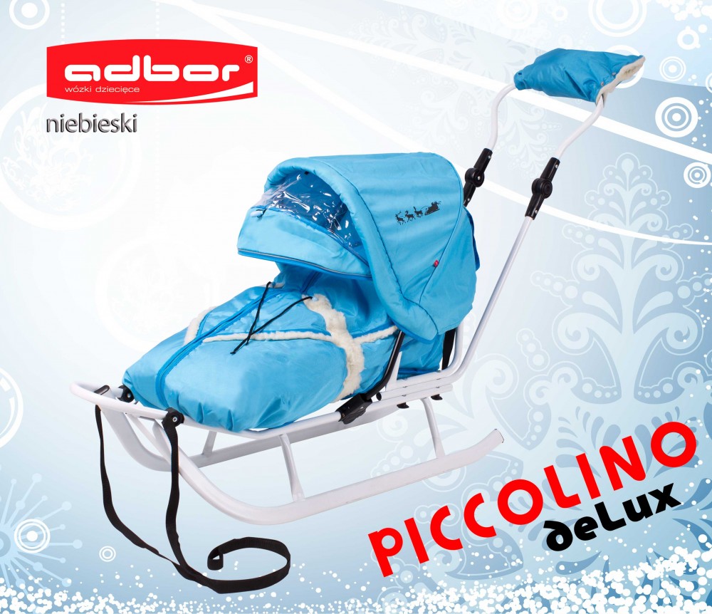 Детские санки Adbor Piccolino Deluxe - голубой