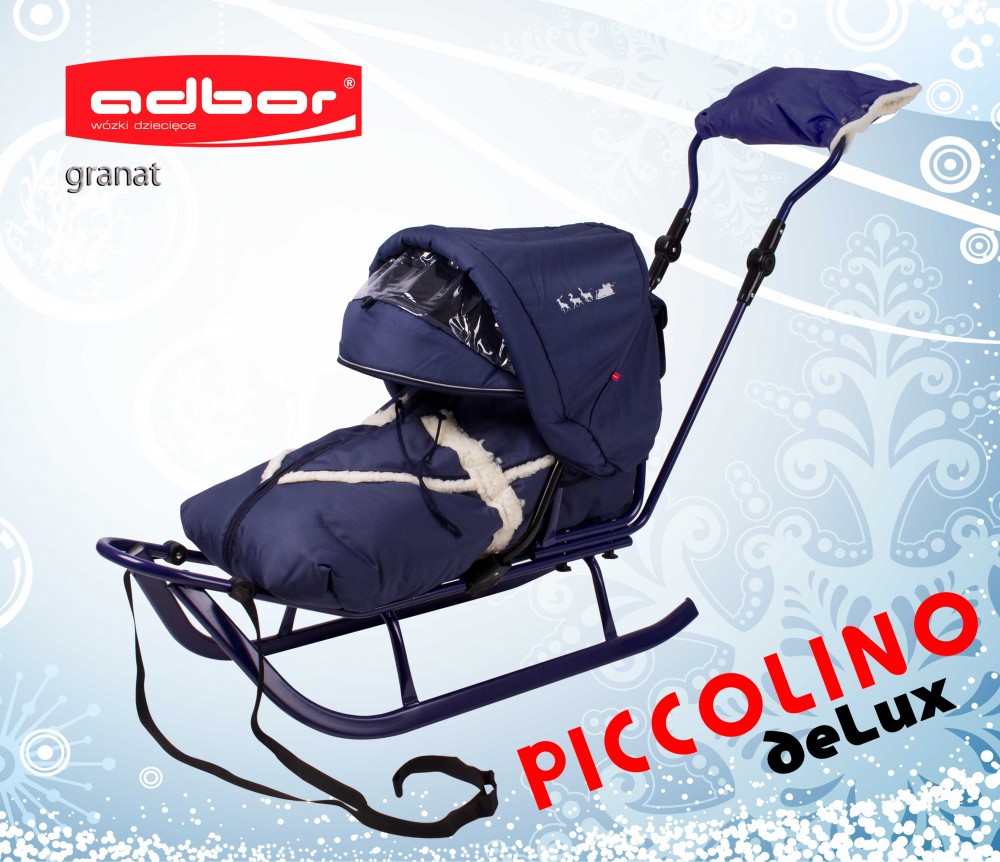 Детские санки Adbor Piccolino Deluxe - гранат