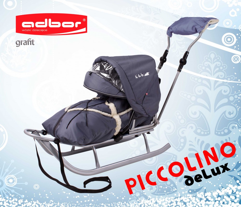 Детские санки Adbor Piccolino Deluxe - графит