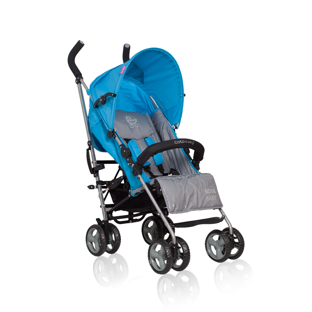 Прогулочная коляска Coto Baby Soul - голубая