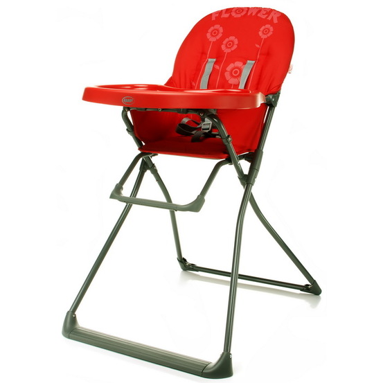 Стульчик  для кормления 4BABY FLOWER - красный