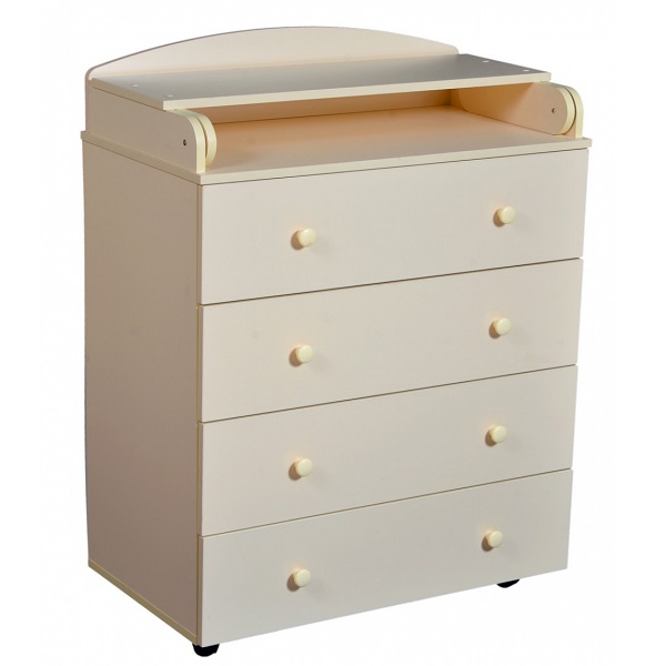 Комод пеленальный Антел Ульяна 800/4 ЛДСП - слоновая кость