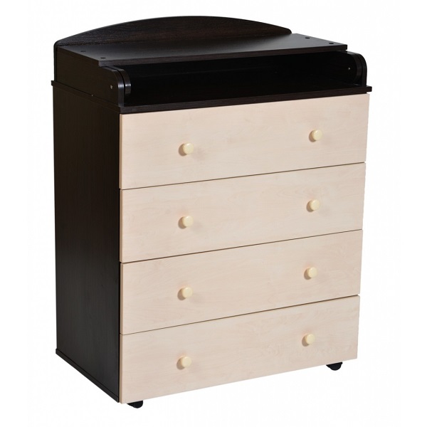 Комод пеленальный Антел Ульяна 800/4 ЛДСП - венге-клен