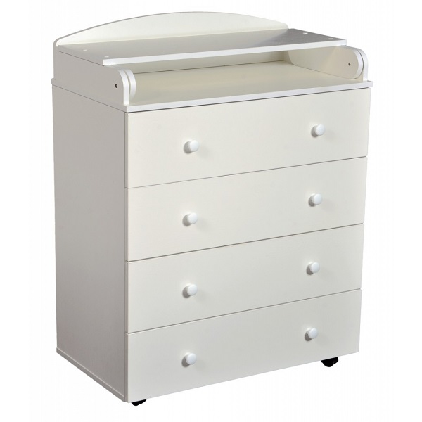 Комод пеленальный Антел Ульяна 800/4 ЛДСП - белый