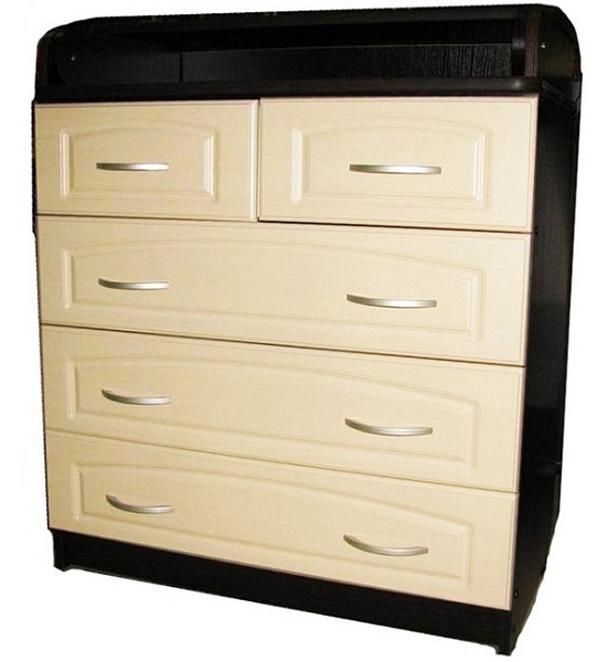 Комод пеленальный Антел Ульяна 6 800/5 - венге-клен