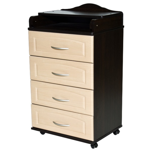 Комод пеленальный Антел Ульяна 4 600/4 - венге-клен