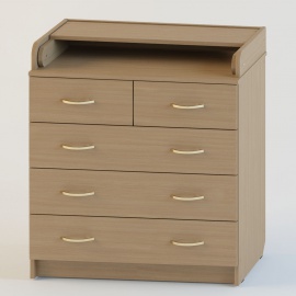 Комод пеленальный Атон КР 80 К/5 ЛДСП - бук