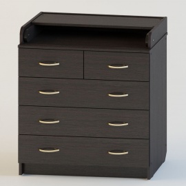 Комод пеленальный Атон КР 80 К/5 ЛДСП - венге