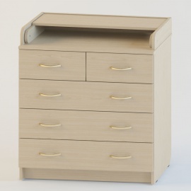 Комод пеленальный Атон КР 80 К/5 ЛДСП - клен