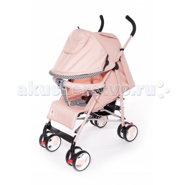 Детская прогулочная коляска Мишутка SL 106 - бежевый полоска