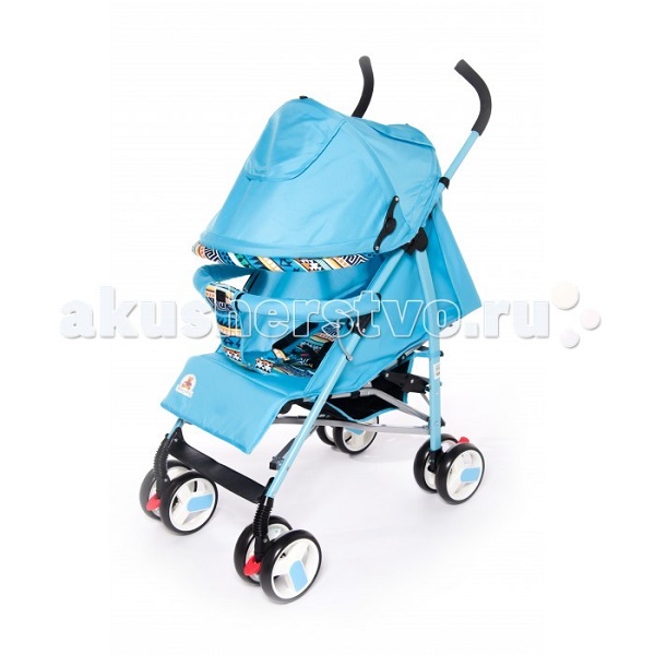 Детская прогулочная коляска Мишутка SL 106 - синие полоски