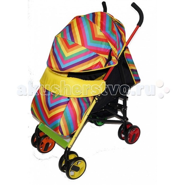 Детская прогулочная коляска Мишутка SL 109 - радуга