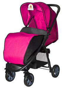 Прогулочная коляска Мишутка SL 460 - розовая