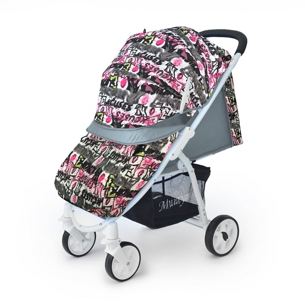 Прогулочная коляска Мишутка SL 460 - граффити серый
