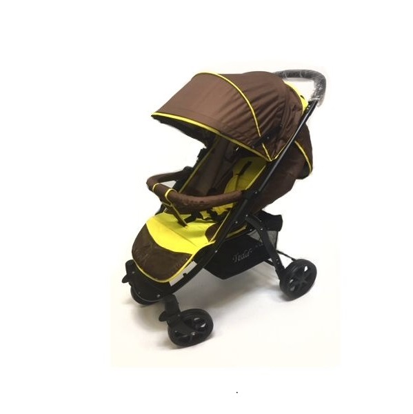 Прогулочная коляска Мишутка SL 460 - коричневый с желтым